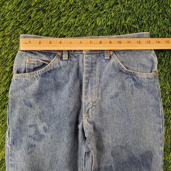 Vintage 80s LEE Riders Jeans 26x31 USA Union-Made Faded - Picture 14 of 16